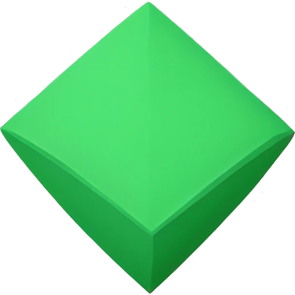 green rhombus emoji