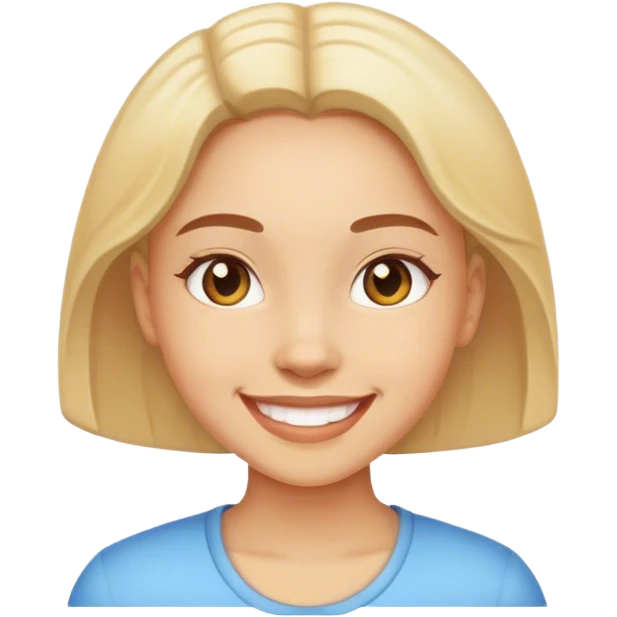 Girl happy emoji