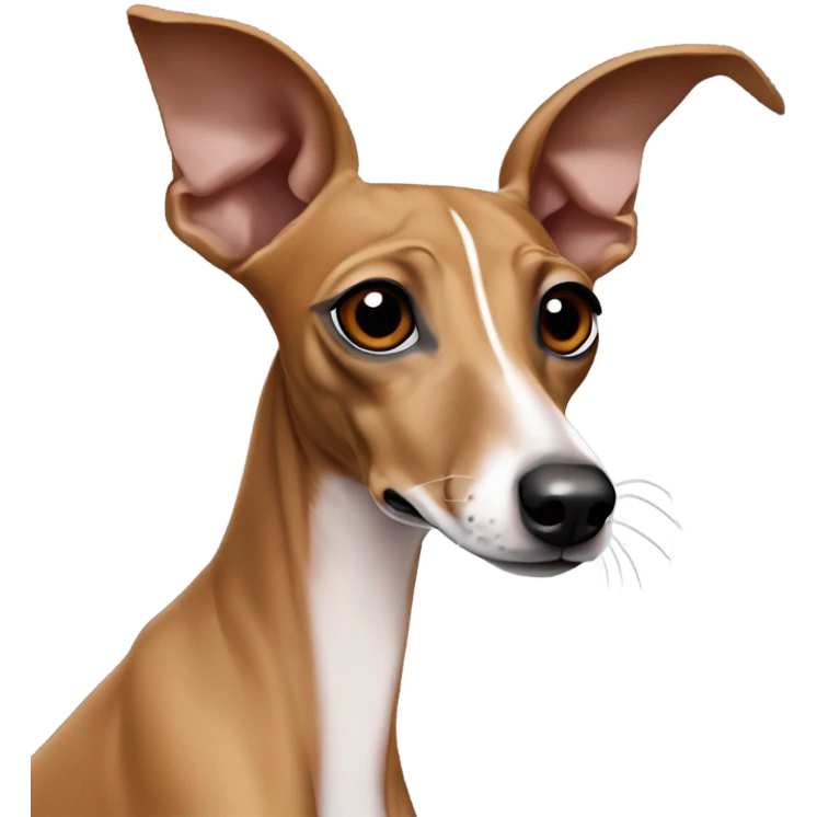 Red fawn italian greyhound with no white markings emoji