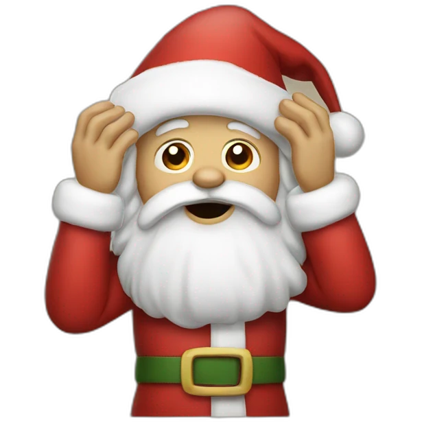 facepalm papa noel emoji