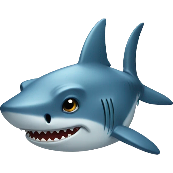 Sad shark emoji