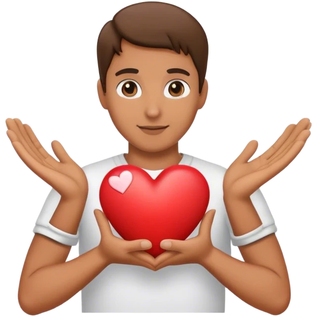 قلب باليدين emoji