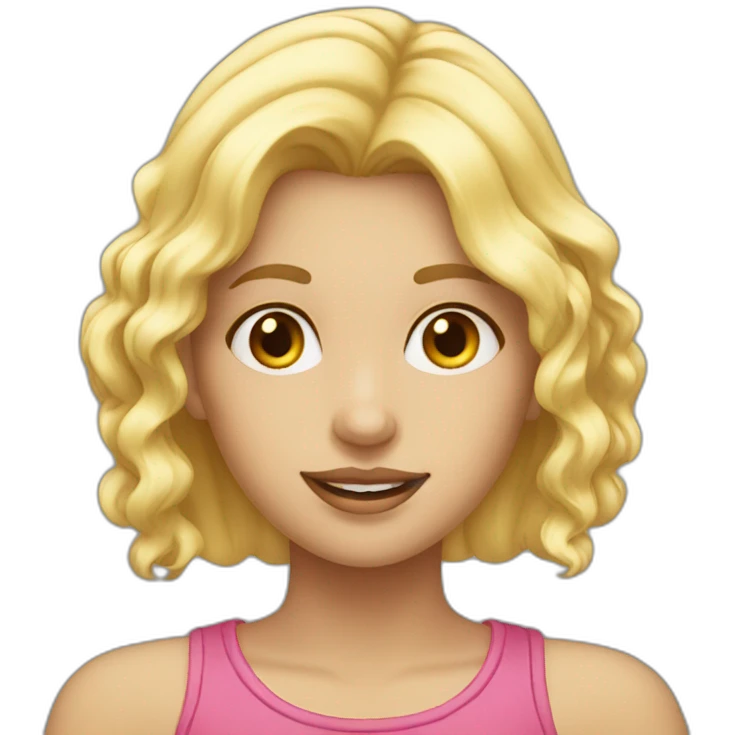 Blonde sweet girl emoji