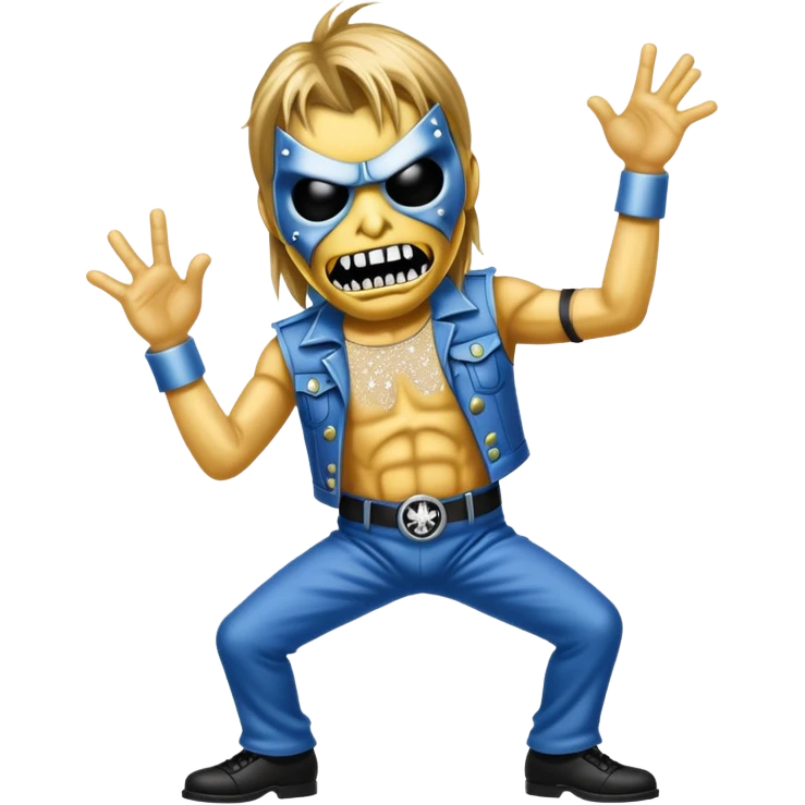 iron maiden eddie glamour sparkle dance emoji