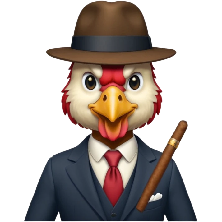 Prohibition era mafia rooster  emoji