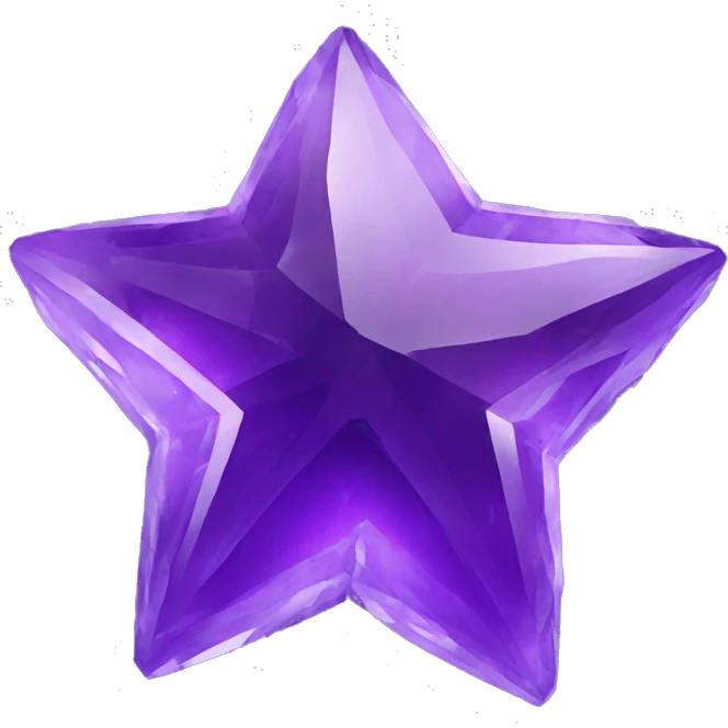 amethyst star stone emoji