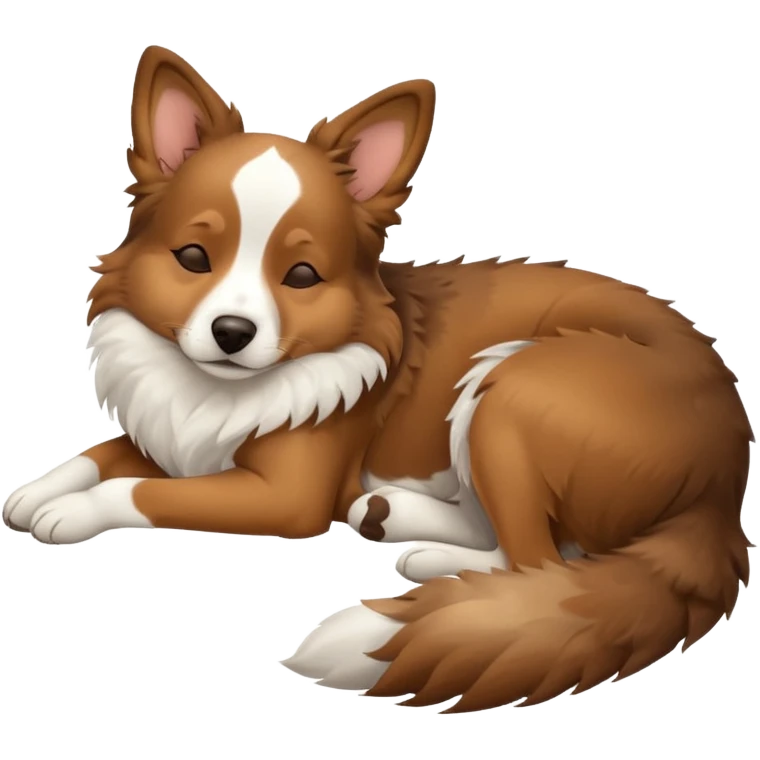 собака породи ауссі спить emoji