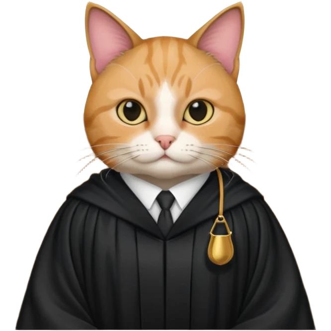 cat lawyer won the case in court emoji