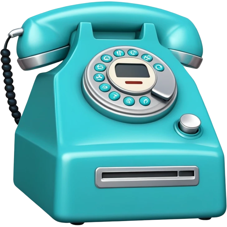 Blue retro emoji