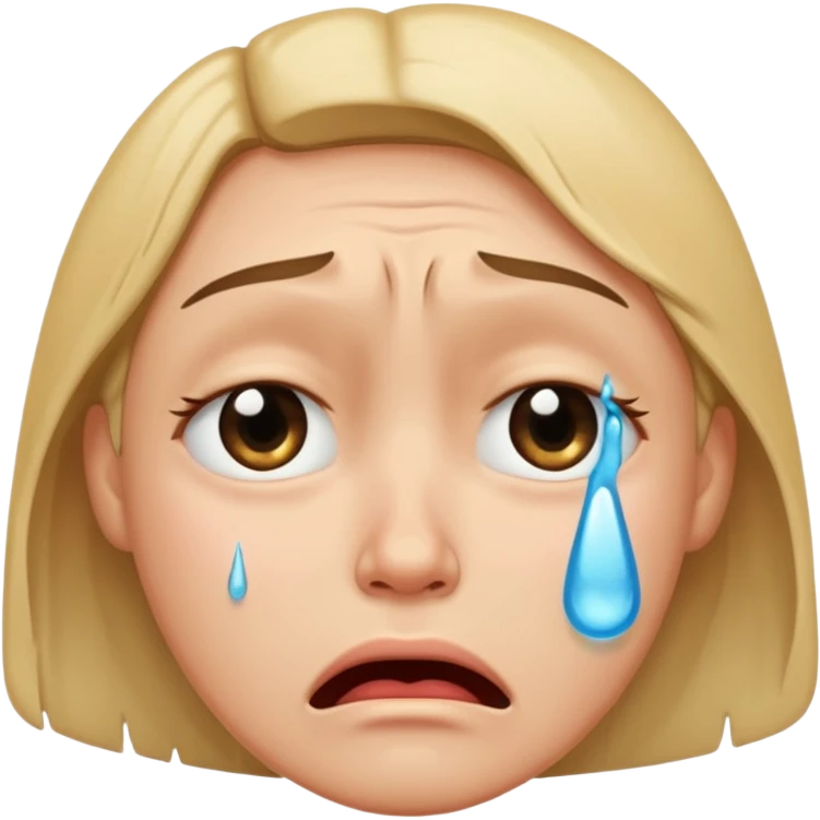 crying face emoji, expressive and clear emoji