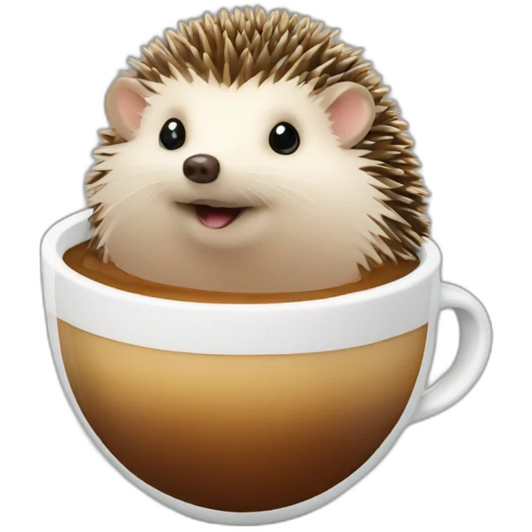 hedgehog-drink-coffee emoji