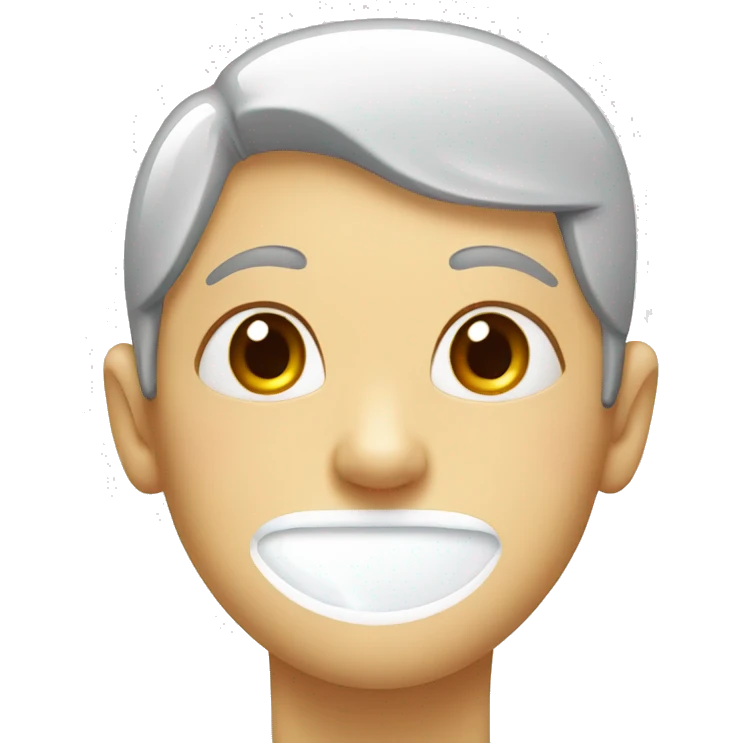 Smile with milk on face emoji