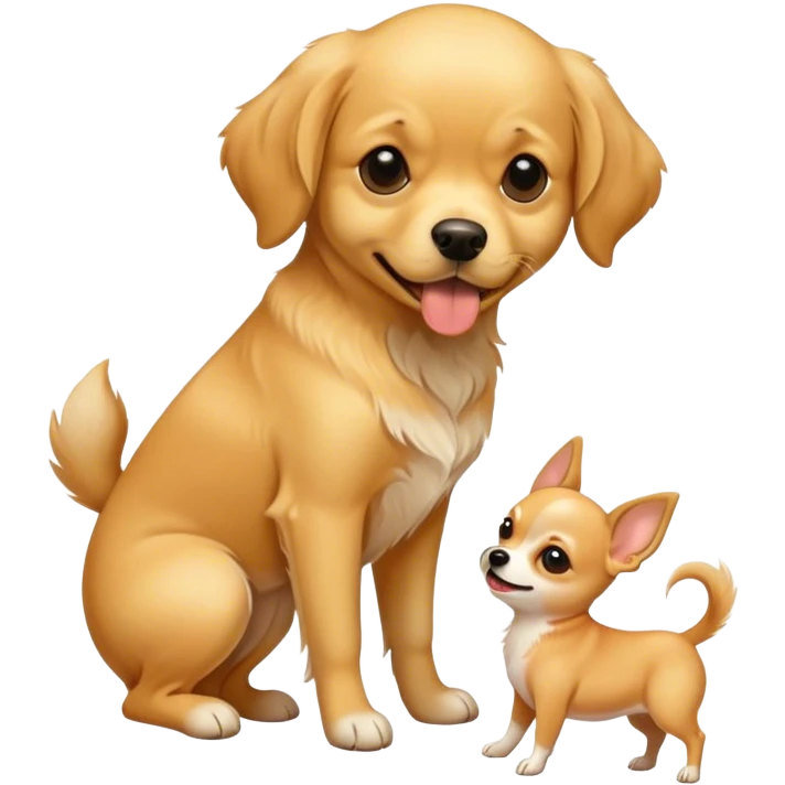 Dog humping dog emoji
