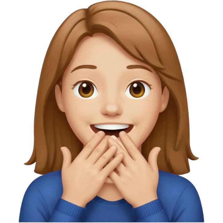 laughing covering mouth  emoji