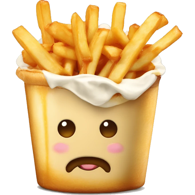 Poutine qui mange de la poutine  emoji