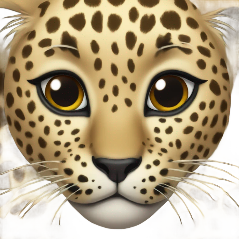 Leopard heart emoji
