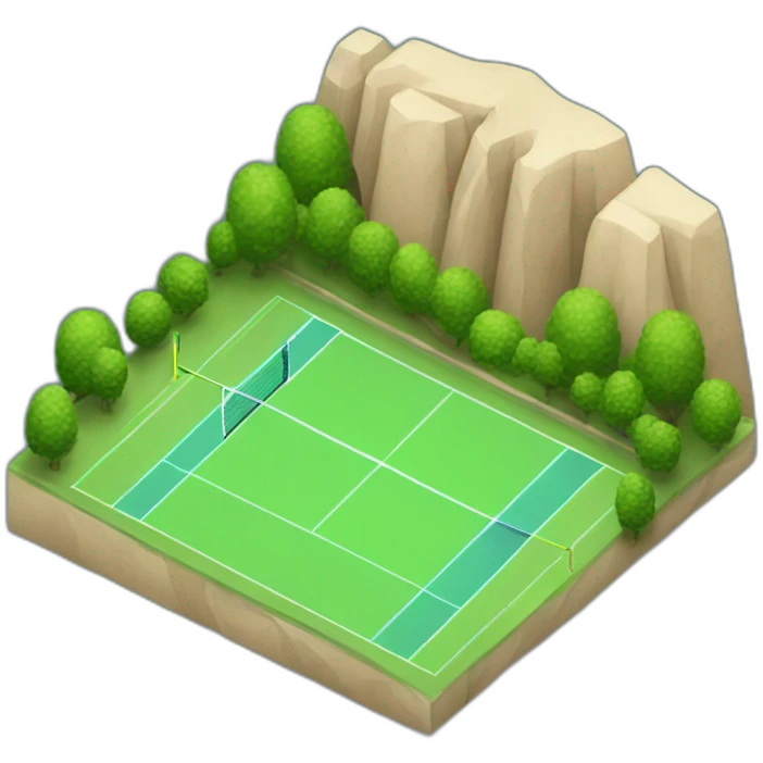 Terrain de tennis emoji