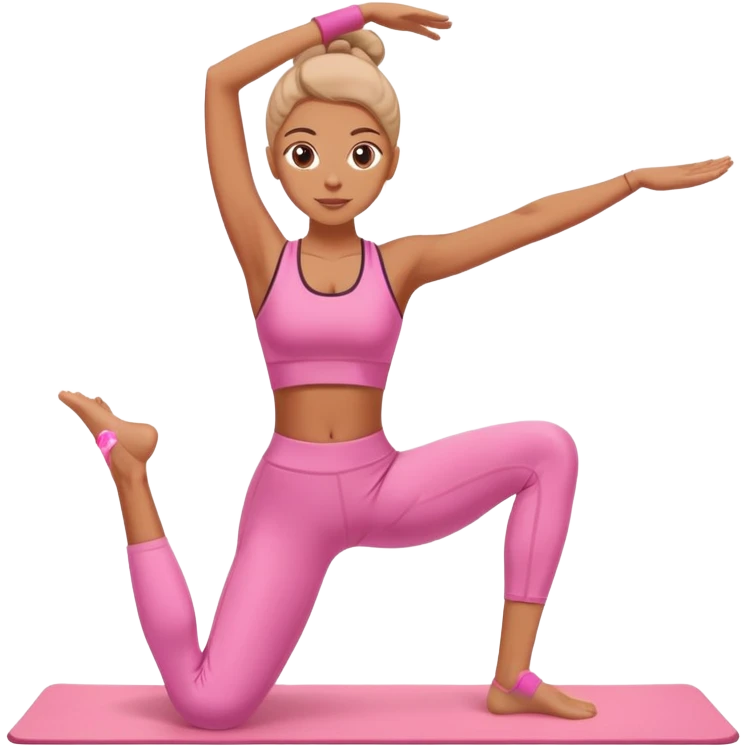 pink pilates  emoji
