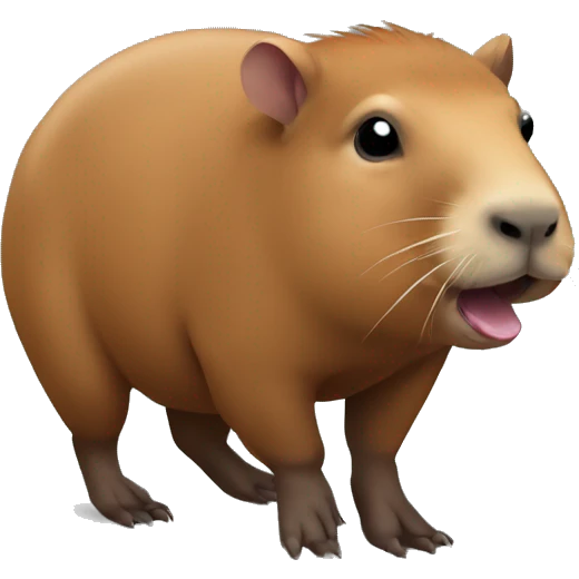 Un capibara obeso emoji
