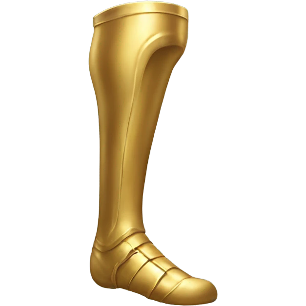 Gold prosthetic leg emoji