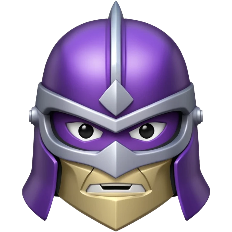 master shredder's helmet from teenage mutant ninja turtles emoji