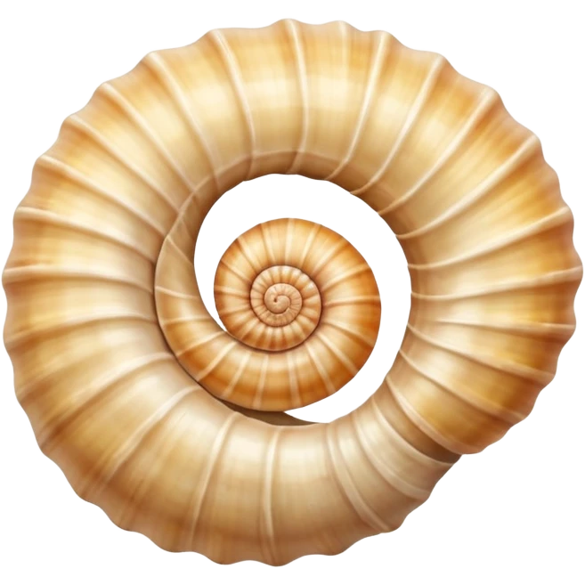 Light beige Sea shell emoji