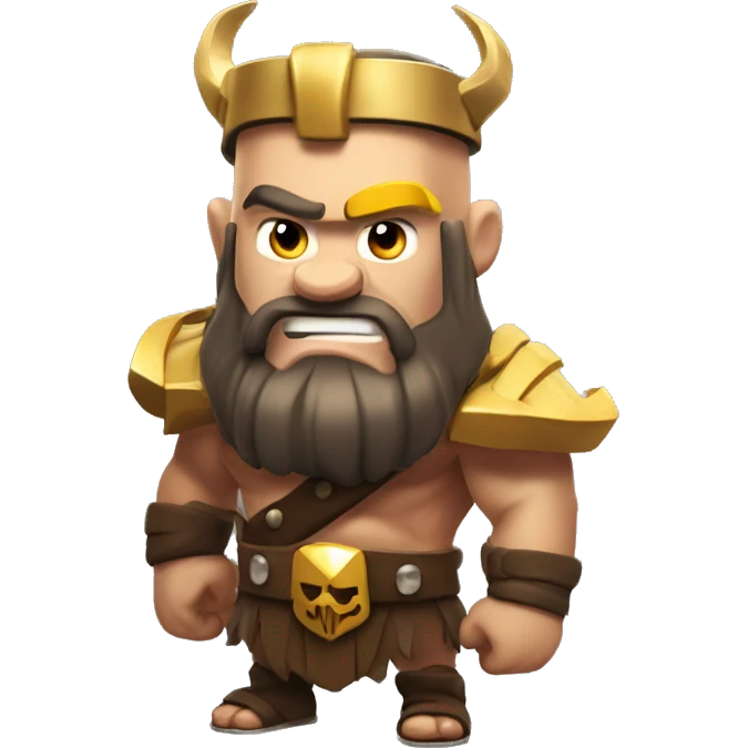 Clash of clans barbarian king  emoji