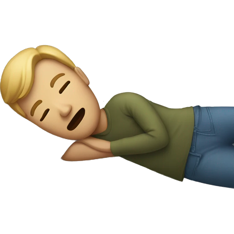 person lying on bed emoji