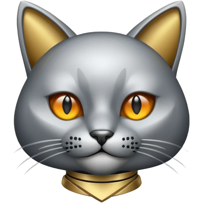pokerface metal cat emoji