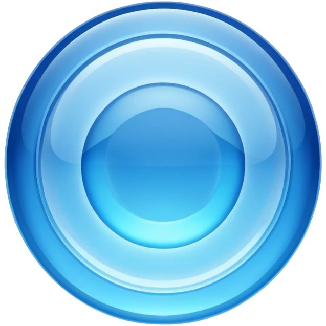 blue crystal circle emoji