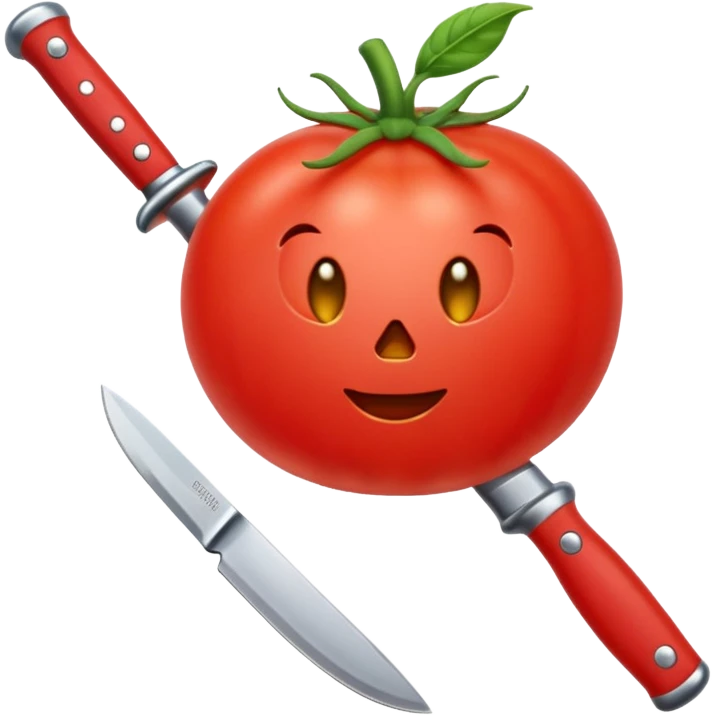 knife in a tomato  emoji