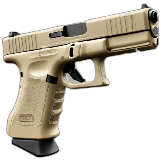 glock 17 beige detailled military emoji