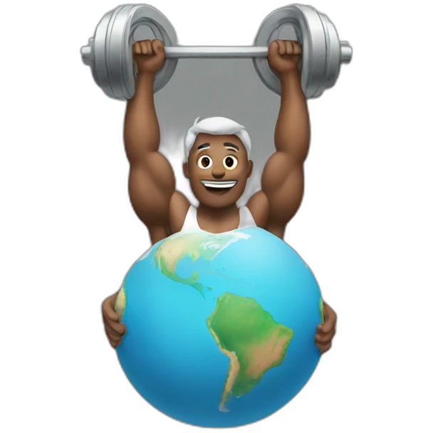 atlas lifting world emoji