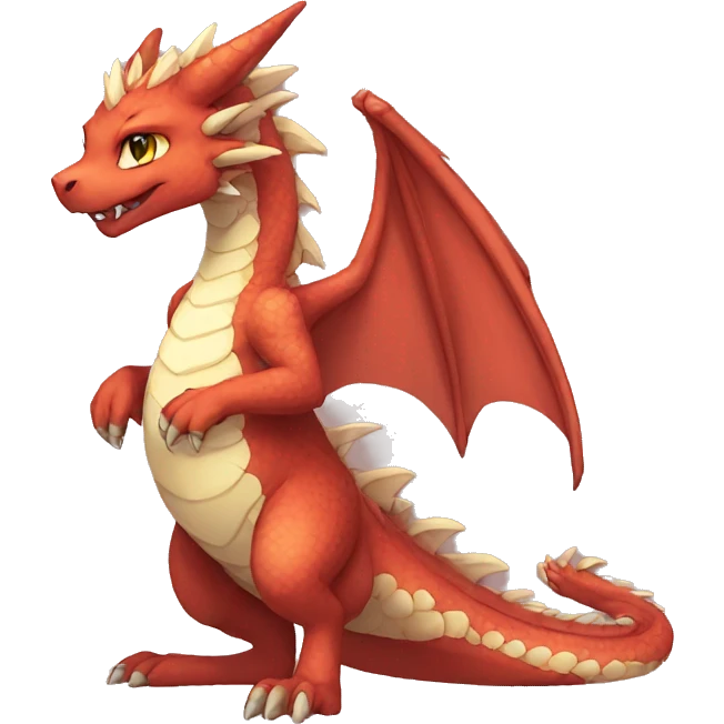 Anthro Sona Fakemon Dragon Full Body emoji