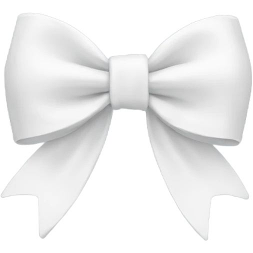 white bow emoji