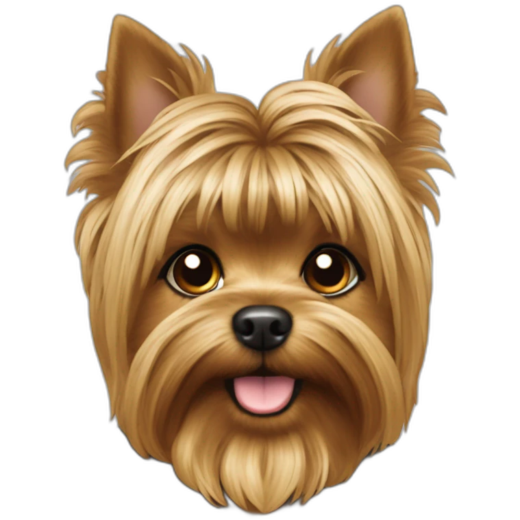 Yorki con chupete emoji