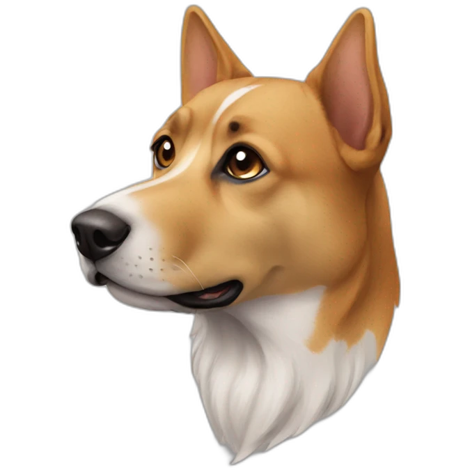 Chat sur chien emoji