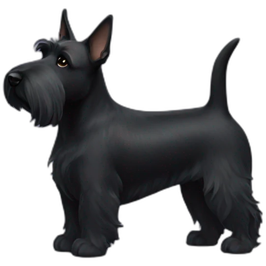 Scottish terrier bum emoji