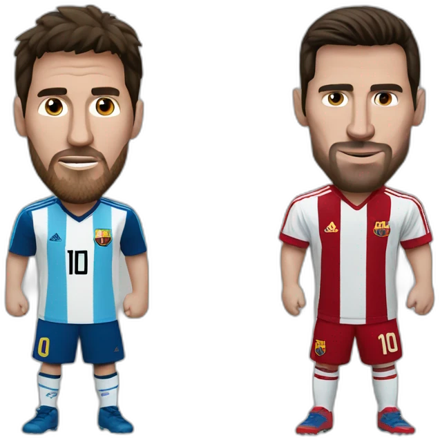 ronaaldo vs messi emoji