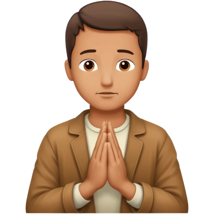 🧔🏻🙏🏻 emoji