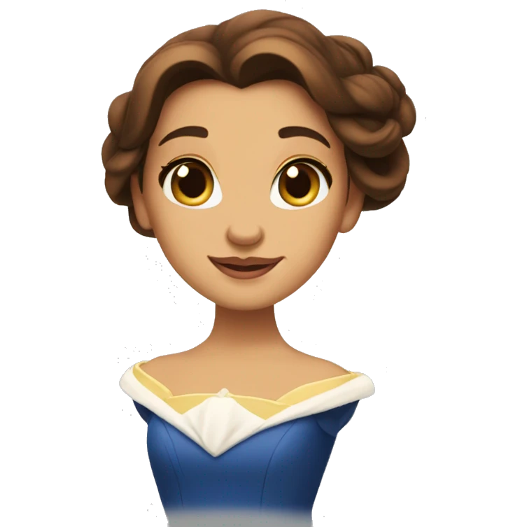 beauty and the beast belle emoji