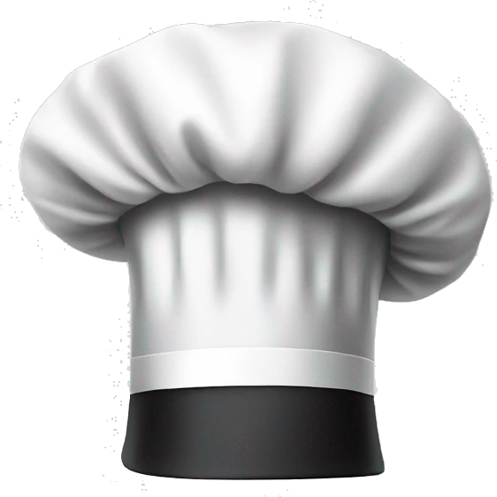 A chef’s hat emoji