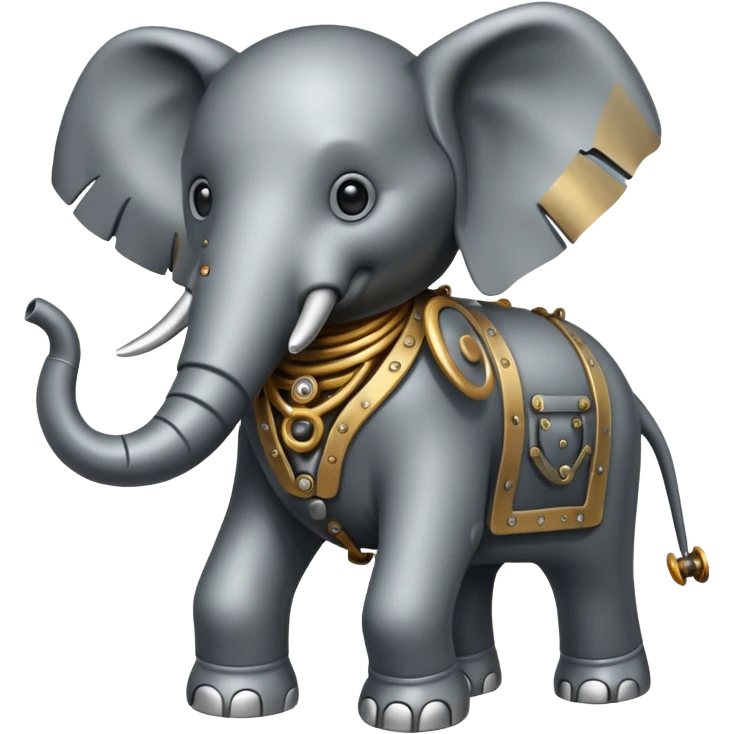 Steam Elephant full body  emoji