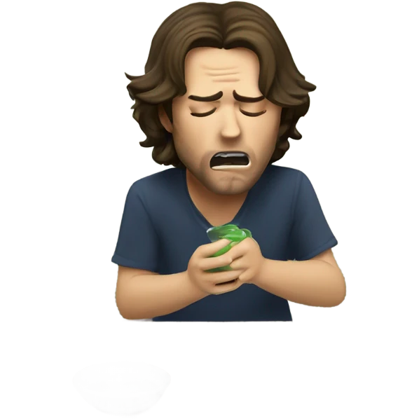 Sam Winchester vomiting emoji
