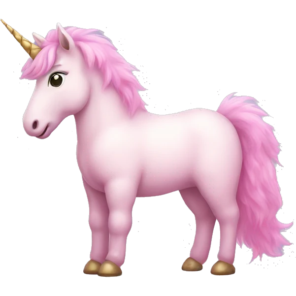 pink fluffy unicorn  emoji