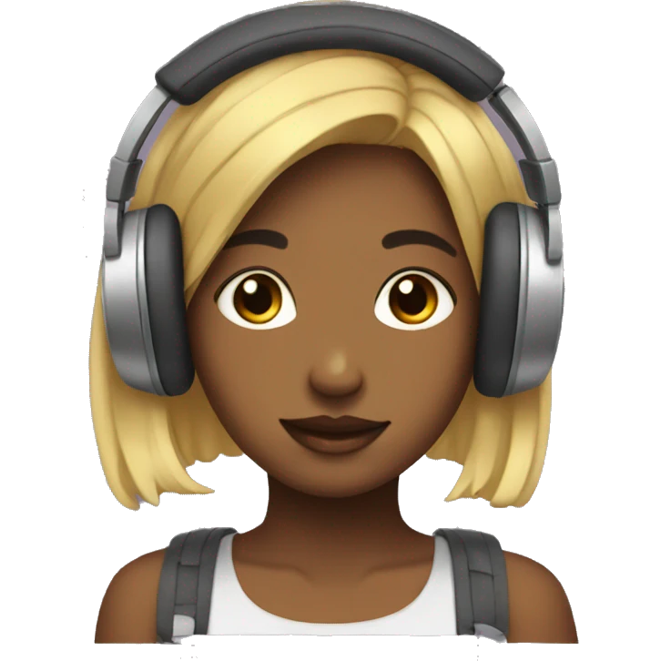 Lofi Girl With Headphones  emoji