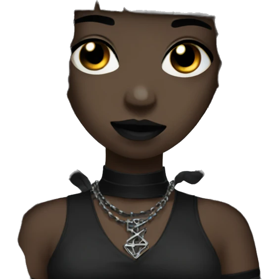 Black goth aesthetic  emoji