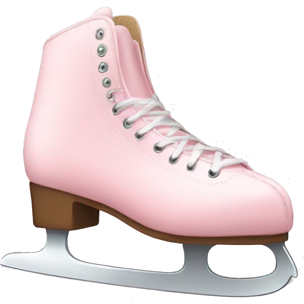 pastel pink ice skates emoji