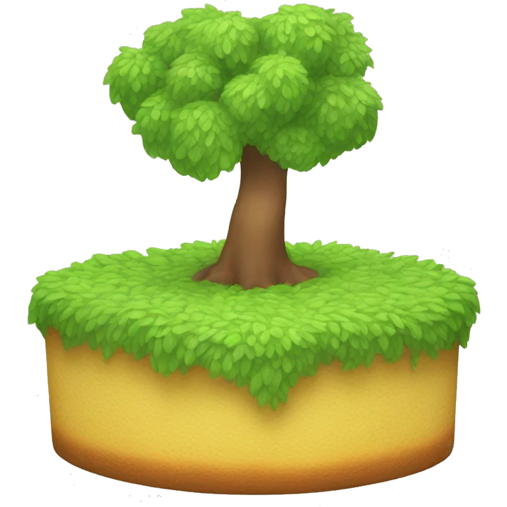 Pastel de árvore emoji