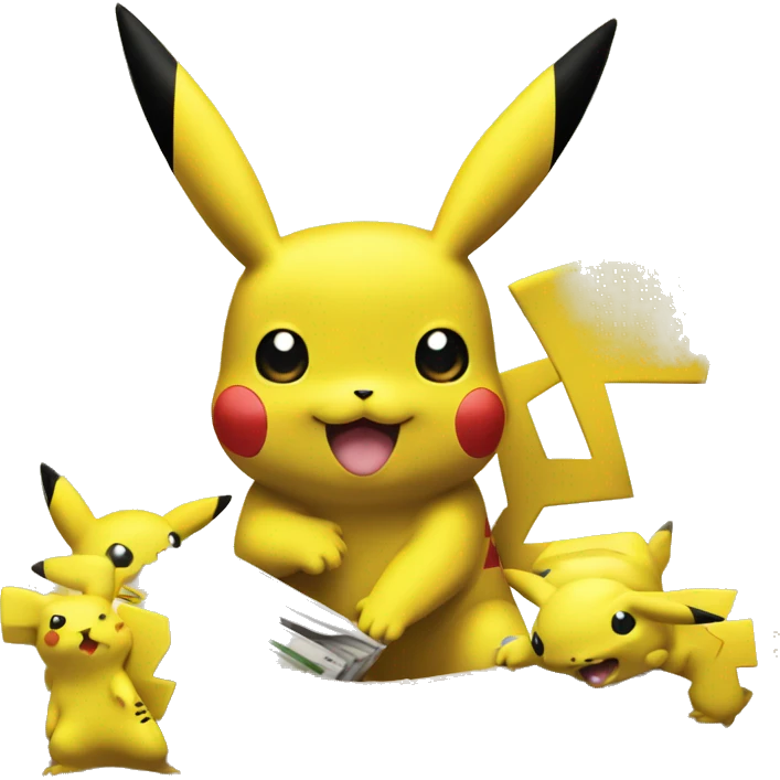Pokémon yellow pikachu gameboy game emoji